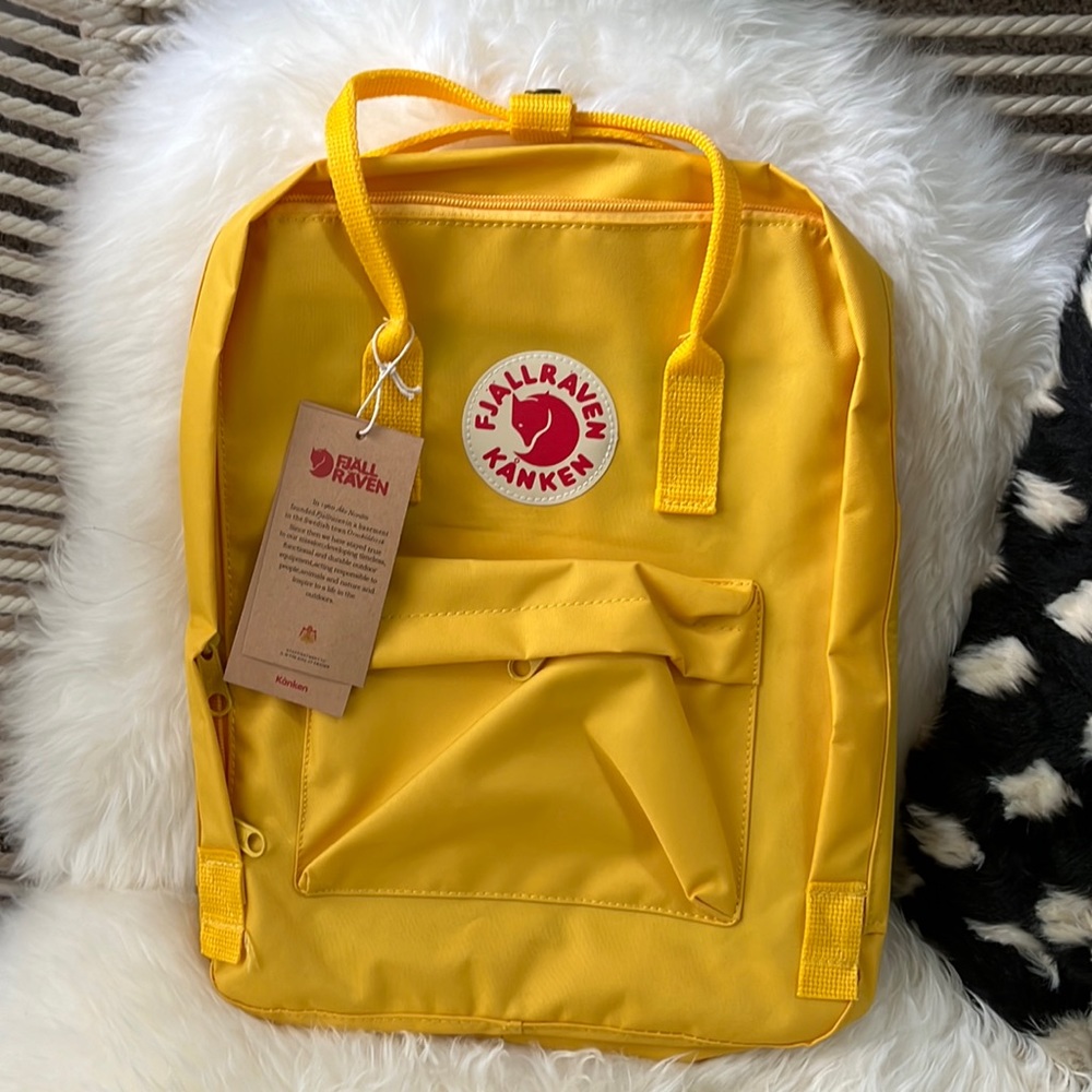 FJALLRAVEN KANKEN size 16 L YELLOW BACKPACK